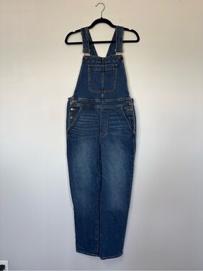 J. Crew Women’s Denim Overalls Medium/Dark Wash Size S Vintage Inspired Bib